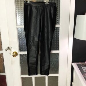 Dex faux leather leggings size medium black
